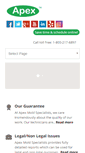 Mobile Screenshot of apexmoldremoval.com